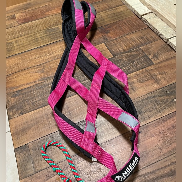 Neewa Sled Dog/Husky Harness for Running/Biking | Pink, Size Small - Picture 2 of 11